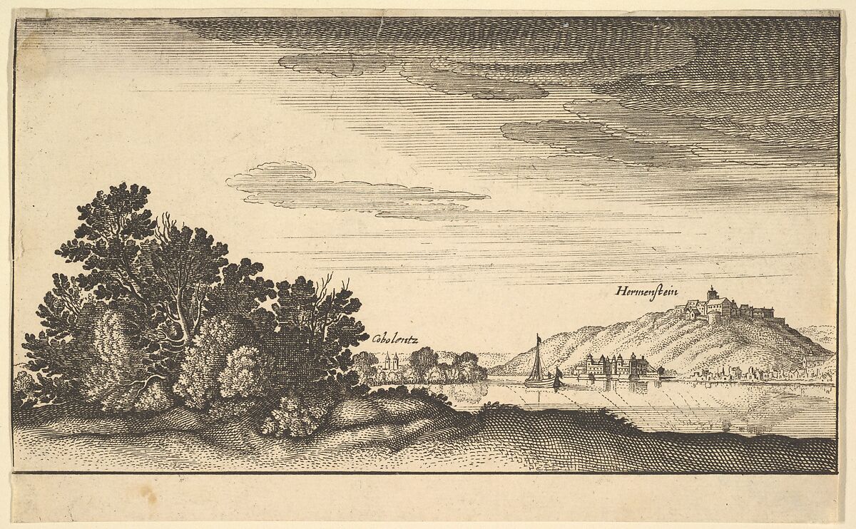 Coblentz and Harmenstein [copy], Abraham Aubri (French, 1607–1677), Etching; copy etched by Abraham Aubri 