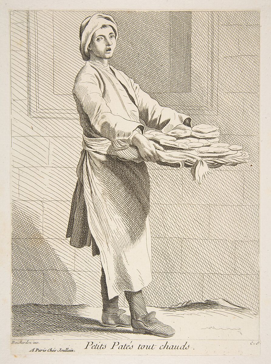 Pastry Seller, Anne Claude Philippe de Tubières, comte de Caylus (French, Paris 1692–1765 Paris), Etching with some engraving 
