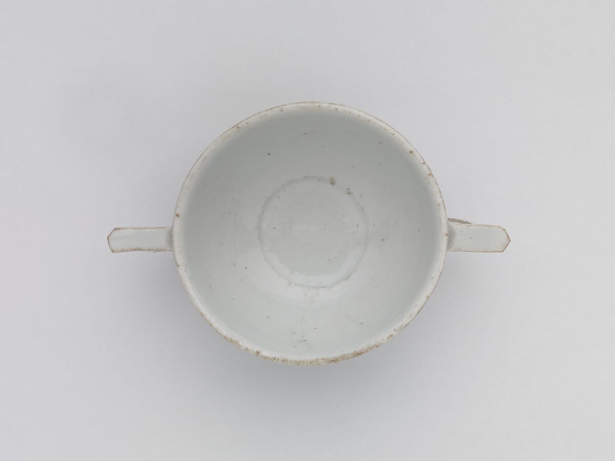 Wine cup with ear handles, Porcelain, Korea