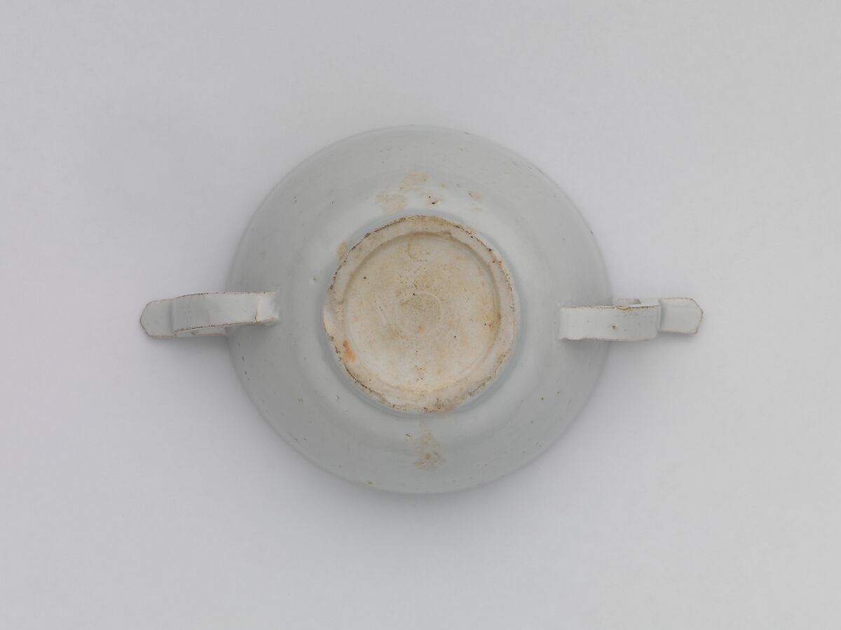 Wine cup with ear handles, Porcelain, Korea
