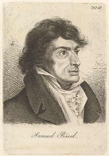 Portrait of Johann Gottlieb Samuel Rösel