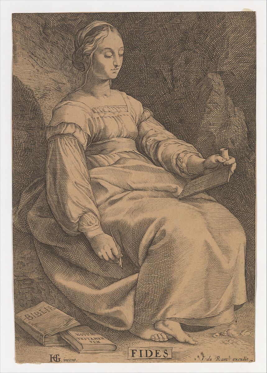 Fides (copy), Anonymous, Dutch, 17th century, Engraving 