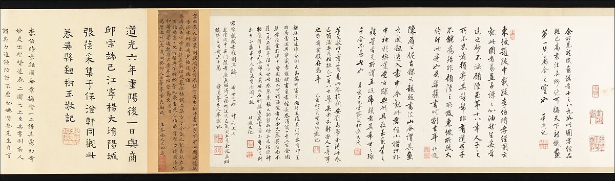 The Classic of Filial Piety, Li Gonglin (Chinese, ca. 1041–1106), Handscroll; ink and color on silk, China