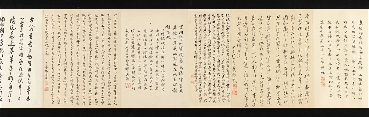 The Classic of Filial Piety, Li Gonglin (Chinese, ca. 1041–1106), Handscroll; ink and color on silk, China