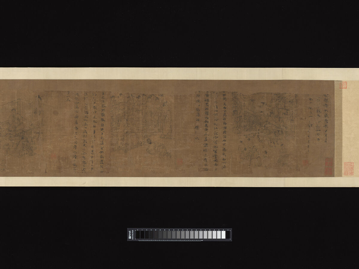 The Classic of Filial Piety, Li Gonglin (Chinese, ca. 1041–1106), Handscroll; ink and color on silk, China