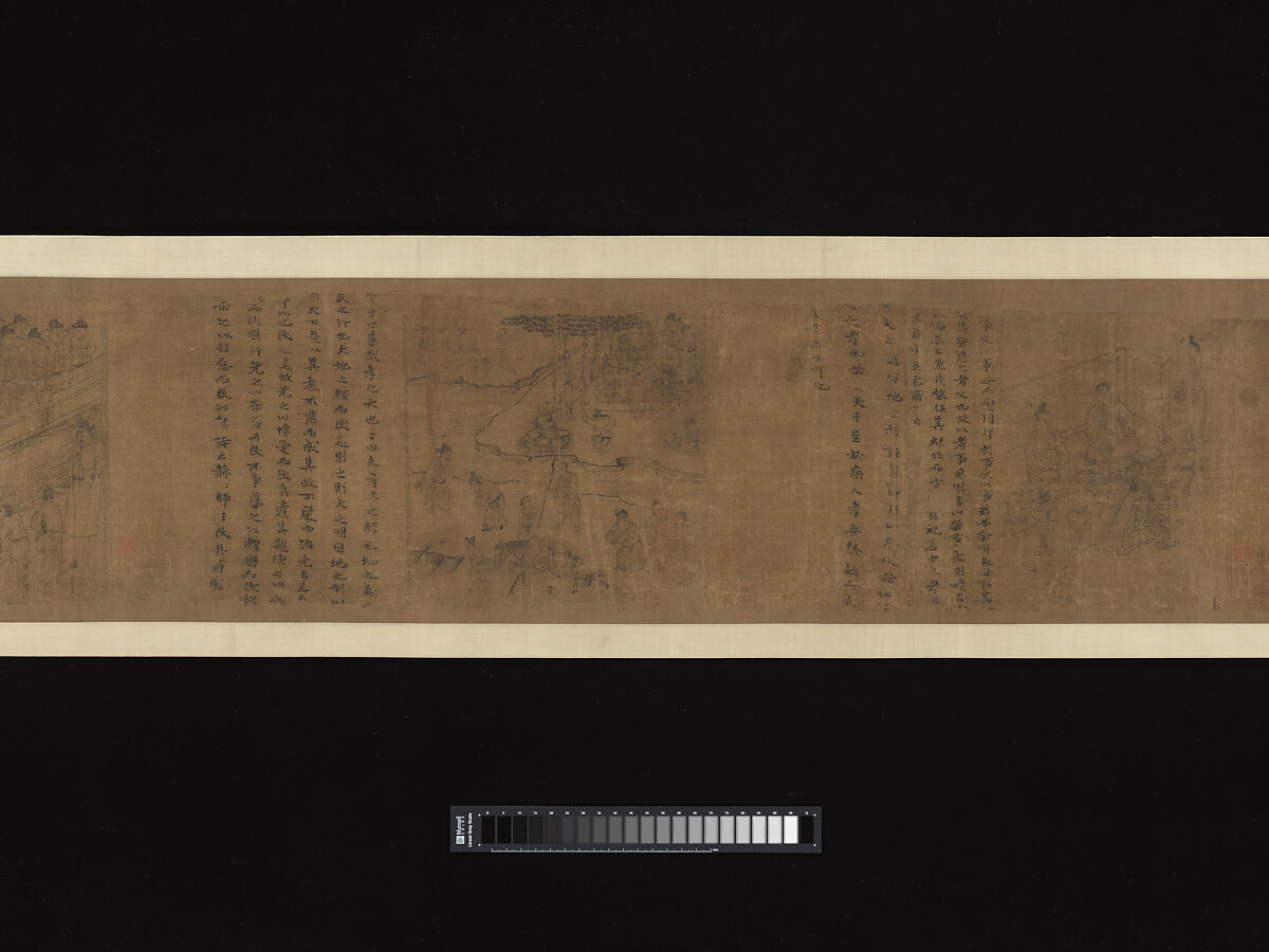The Classic of Filial Piety, Li Gonglin (Chinese, ca. 1041–1106), Handscroll; ink and color on silk, China