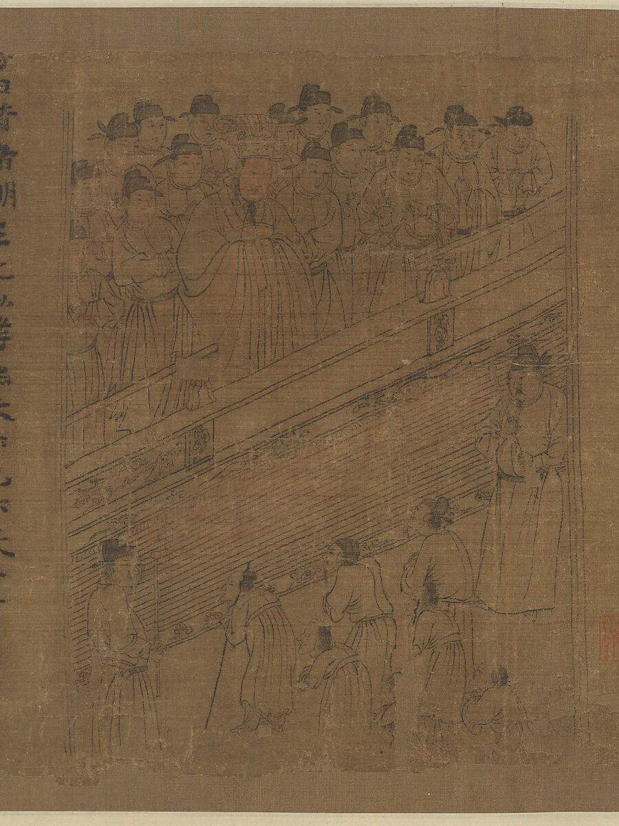 The Classic of Filial Piety, Li Gonglin (Chinese, ca. 1041–1106), Handscroll; ink and color on silk, China