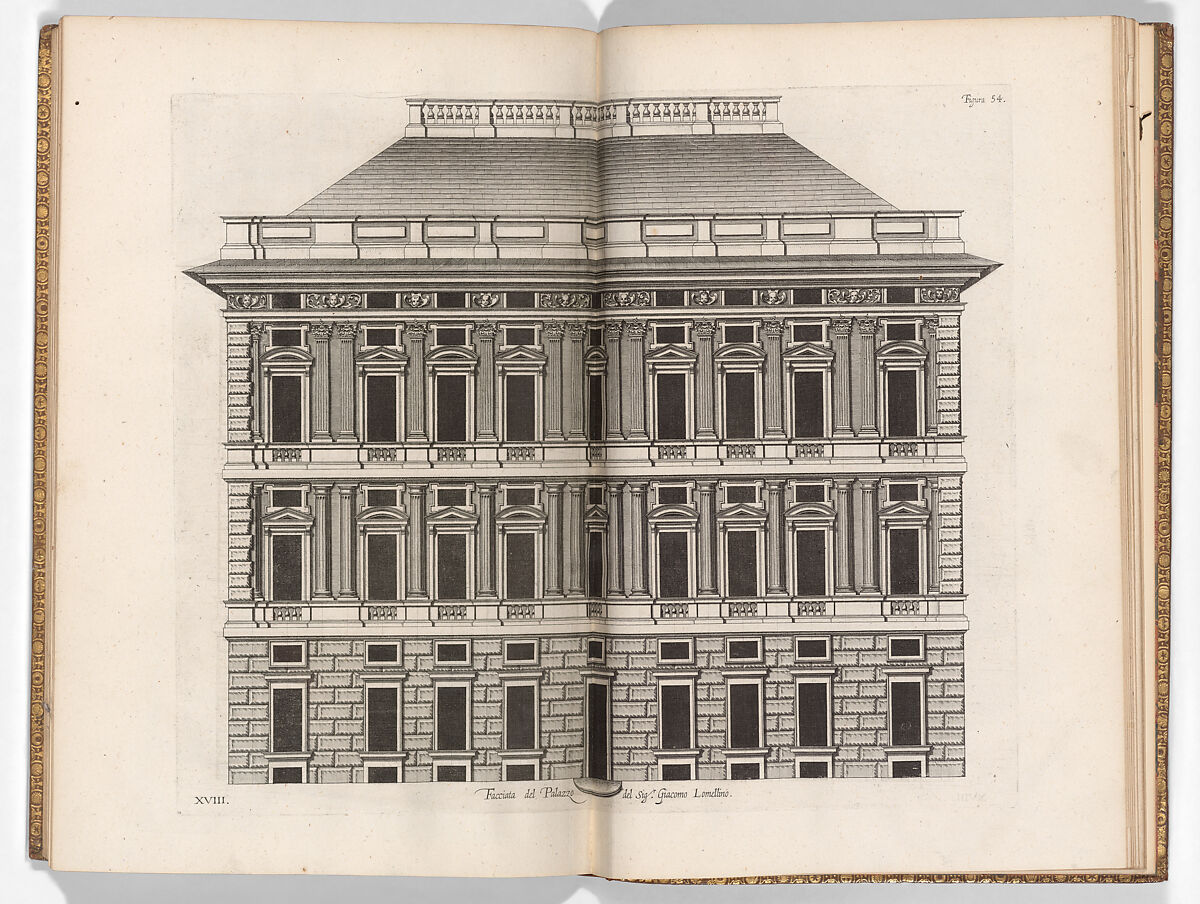 Palazzi di Genova, After Peter Paul Rubens (Flemish, Siegen 1577–1640 Antwerp), Printed text with etched illustrations