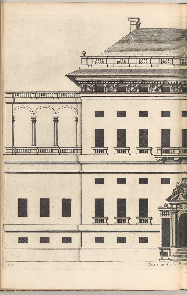 Palazzi di Genova, After Peter Paul Rubens (Flemish, Siegen 1577–1640 Antwerp), Printed text with etched illustrations