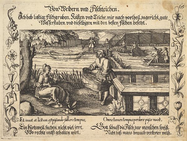 Von Weihern und Fischteichen, illustration from Petrarch, Glück und Unglück Spiegel, figure 65
