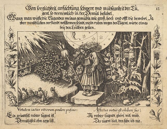 Von sorglichkeit ansächtung, schwere und mühsamkeit der Tugent, so vornemlich in der Demut betehet, figure 12 from 