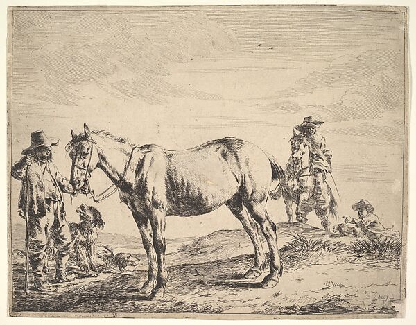 Man Holding a Horse by the Bridle