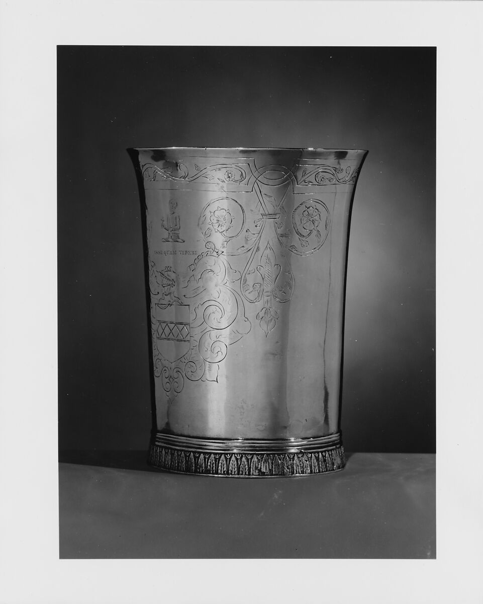 Beaker, John Hull (1624–1683), Silver, American