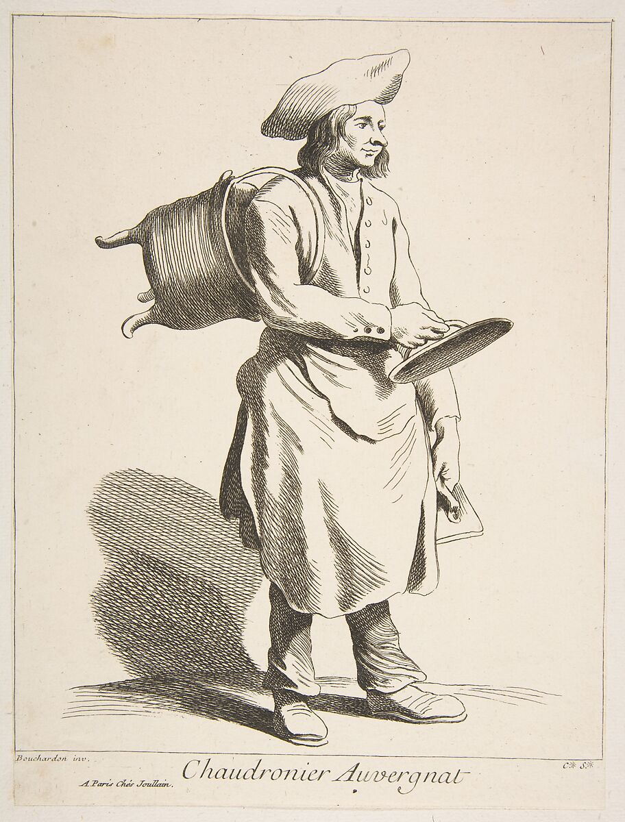 Coppersmith from Auvergne, Anne Claude Philippe de Tubières, comte de Caylus (French, Paris 1692–1765 Paris), Etching with some engraving 