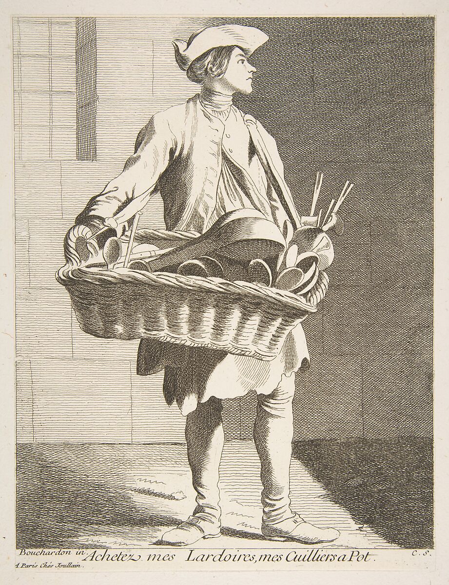 Cookware Peddler, Anne Claude Philippe de Tubières, comte de Caylus (French, Paris 1692–1765 Paris), Etching with some engraving 