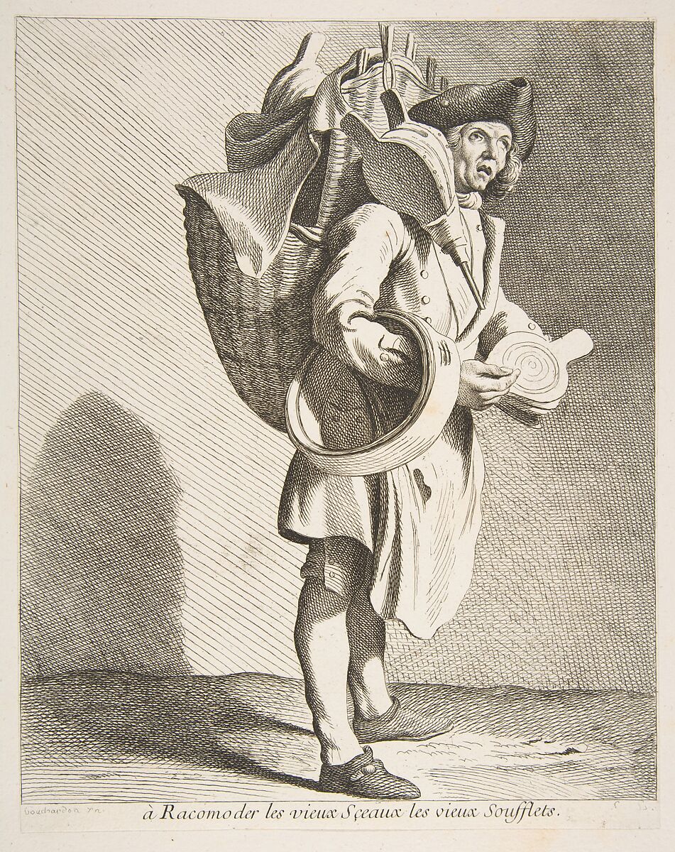 Repairer of Seals and Bellows, Anne Claude Philippe de Tubières, comte de Caylus (French, Paris 1692–1765 Paris), Etching with some engraving 