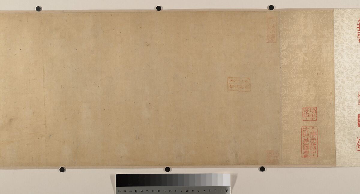 Raising the Alms-Bowl, unidentified artist Chinese, Handscroll; ink, color, and gold on paper, China