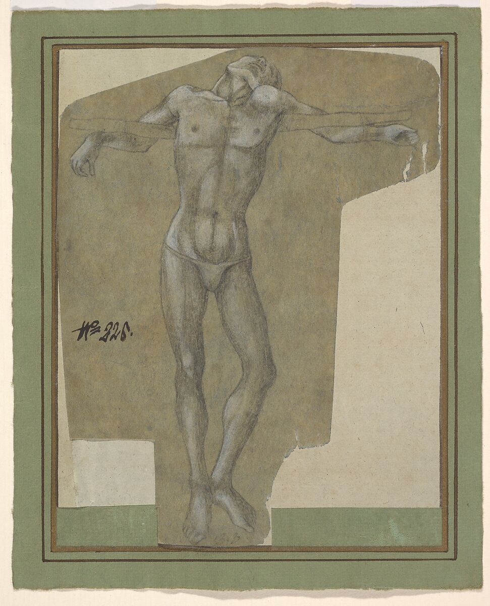 The Good Thief, Anonymous, Italian, Ferrarese, 15th century, Metalpoint, charcoal, highlighted with white gouache 