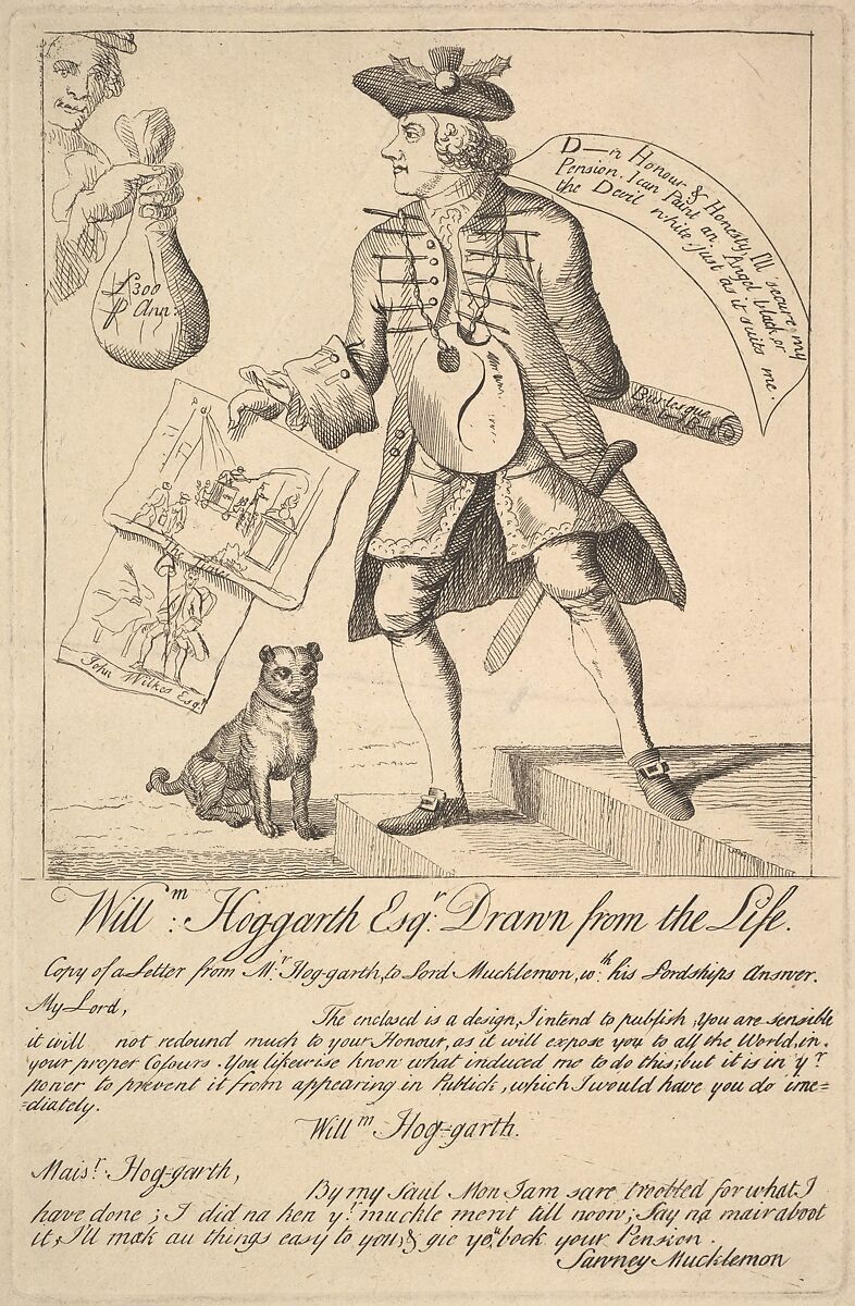 William Hog-garth Esq. Drawn from the Life, Anonymous, British, 18th century, Engraving 