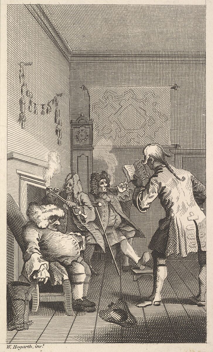 Frontispiece to "Tristram Shandy," Volume 1, After William Hogarth (British, London 1697–1764 London), Engraving 