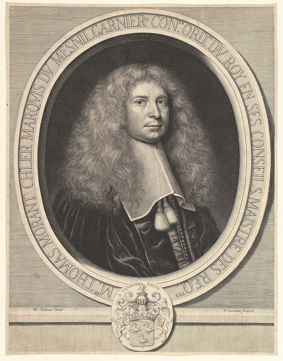 Portrait of the Marquis du Mesnilgarnier, Pierre Lombart (French, 1612/13–1682 Paris (active Britain)), Etching 