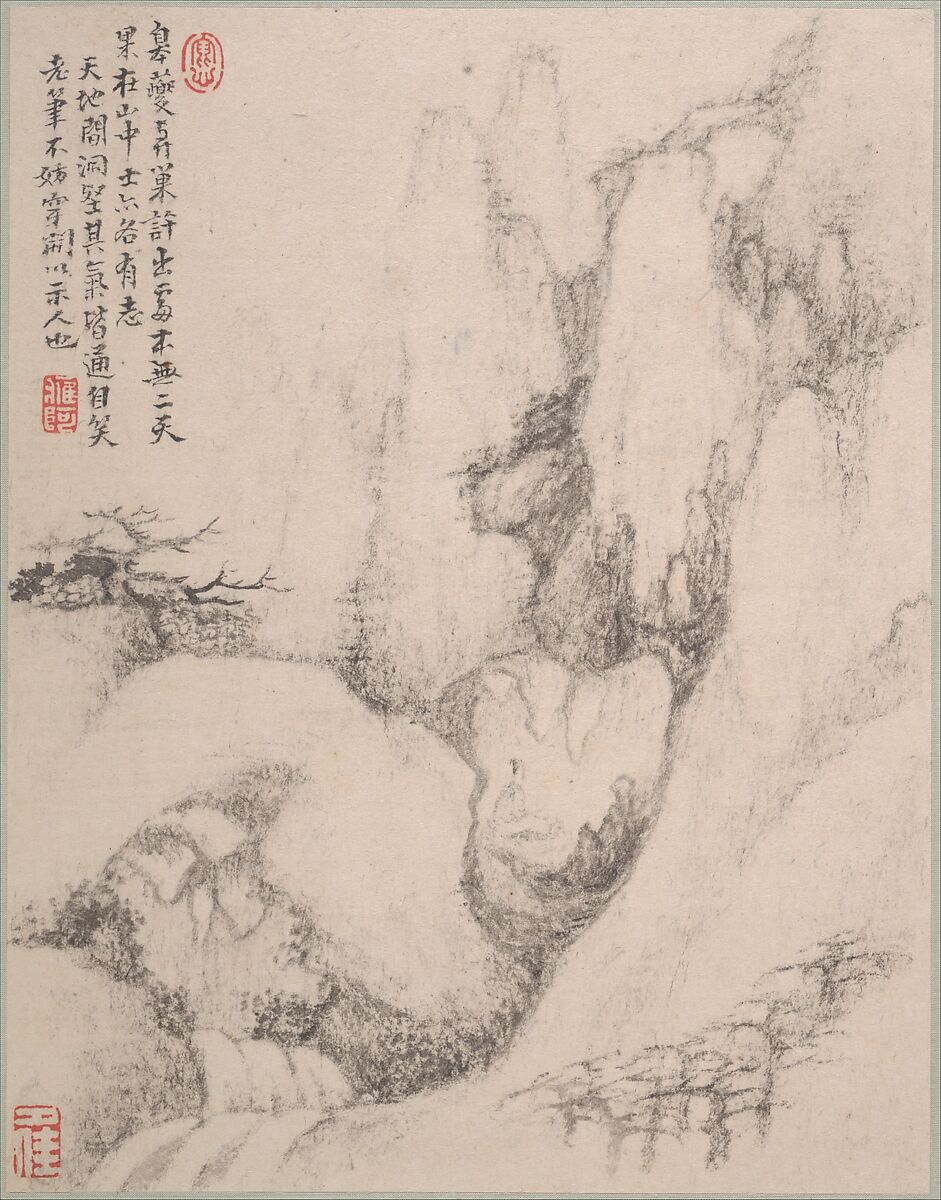 Landscapes, Dai Benxiao (Chinese, 1621–1693), Album of twelve leaves; ink on paper, China 