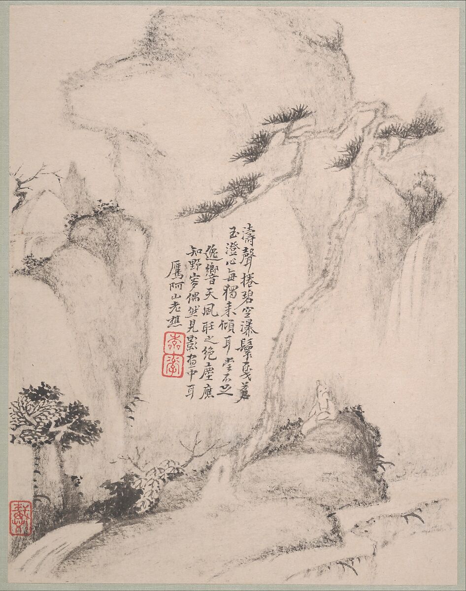 Landscapes, Dai Benxiao (Chinese, 1621–1693), Album of twelve leaves; ink on paper, China