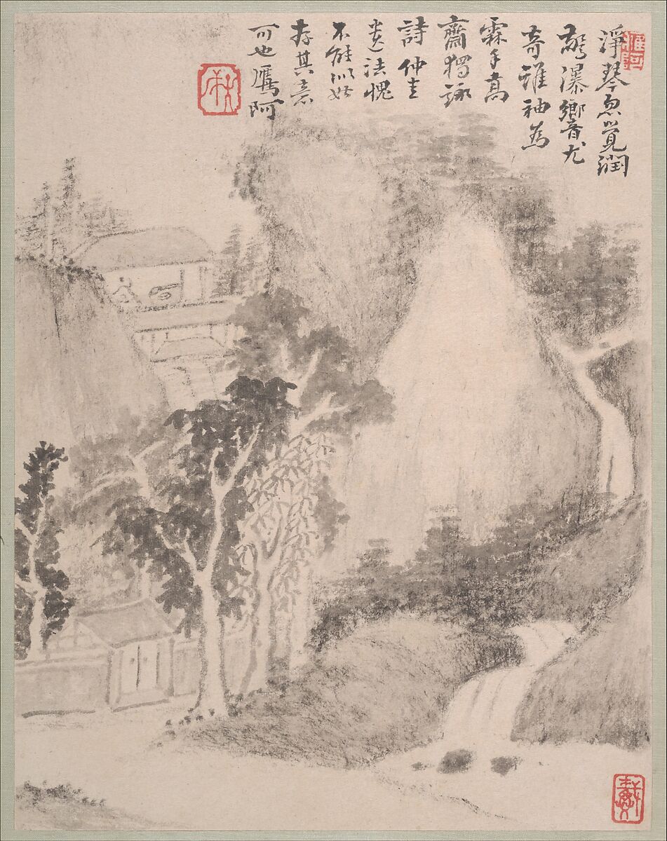 Landscapes, Dai Benxiao (Chinese, 1621–1693), Album of twelve leaves; ink on paper, China