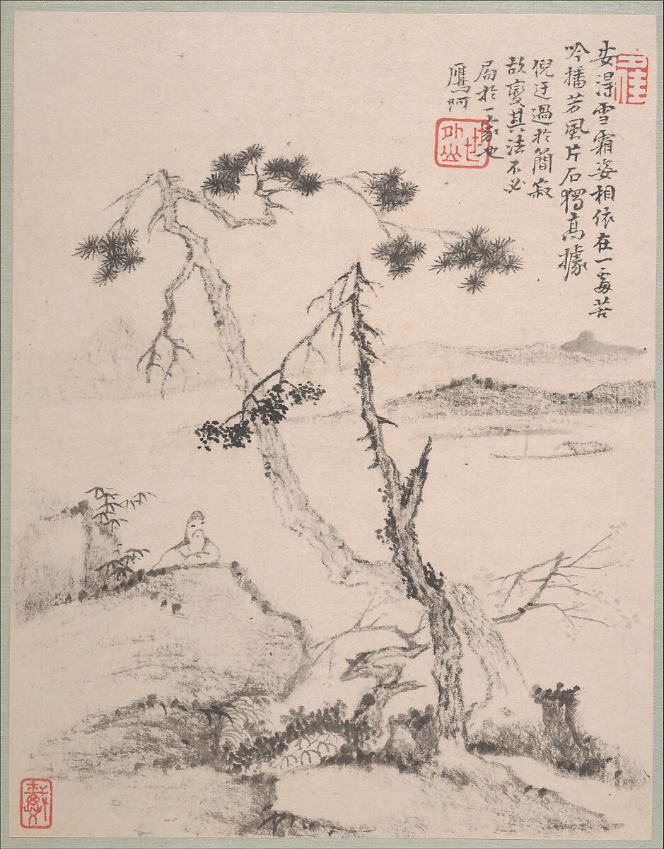 Landscapes, Dai Benxiao (Chinese, 1621–1693), Album of twelve leaves; ink on paper, China