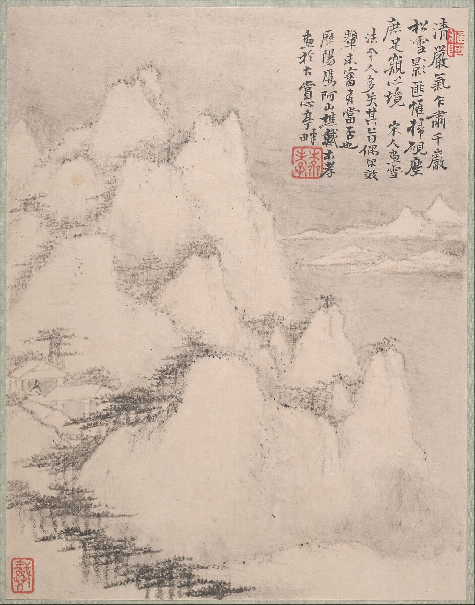 Landscapes, Dai Benxiao (Chinese, 1621–1693), Album of twelve leaves; ink on paper, China