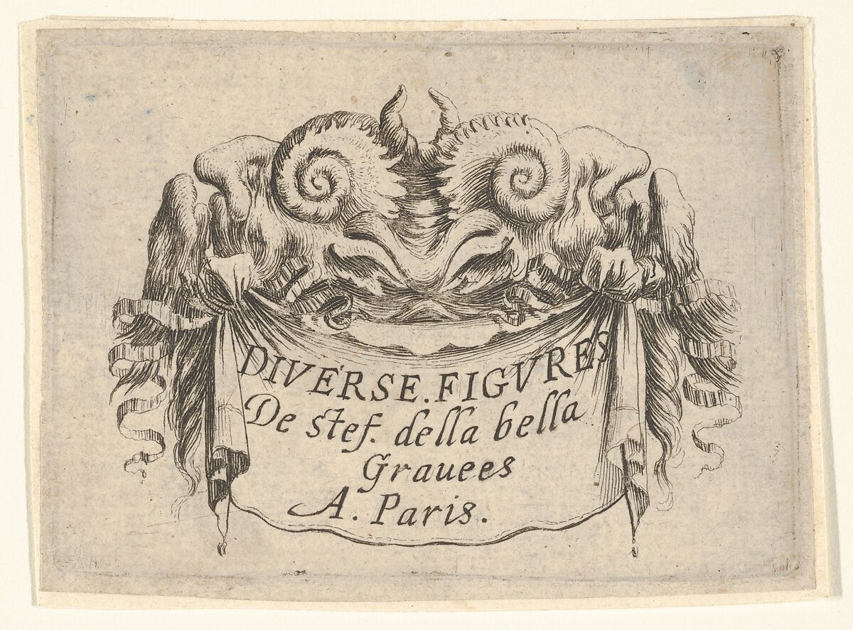Title Plate, François Chauveau (French, Paris 1613–1676 Paris), Etching 