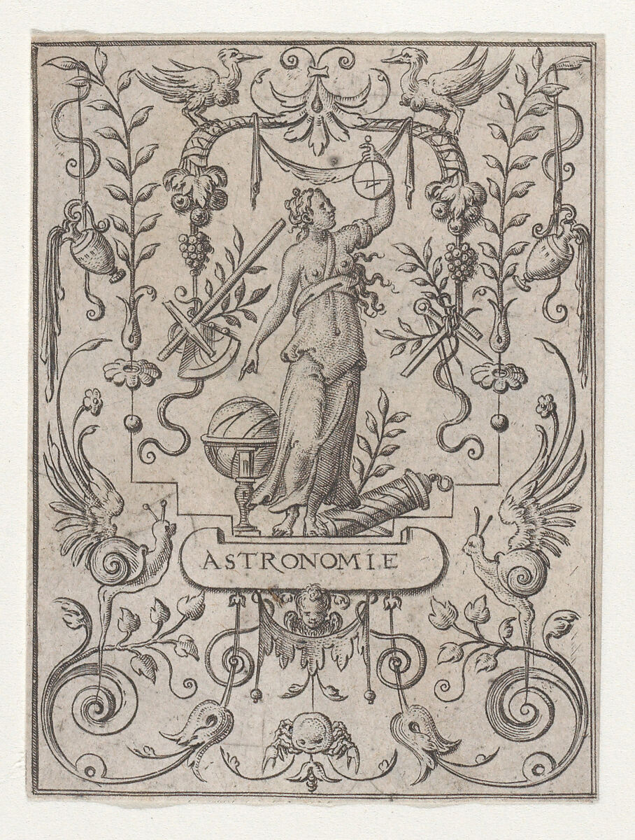 Astronomy (Astronomie), Etienne Delaune (French, Orléans 1518/19–1583 Strasbourg), Engraving