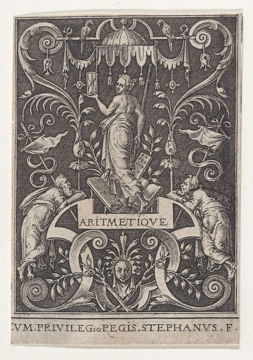 Arithmetic (Arithmetique), Etienne Delaune (French, Orléans 1518/19–1583 Strasbourg), Etching