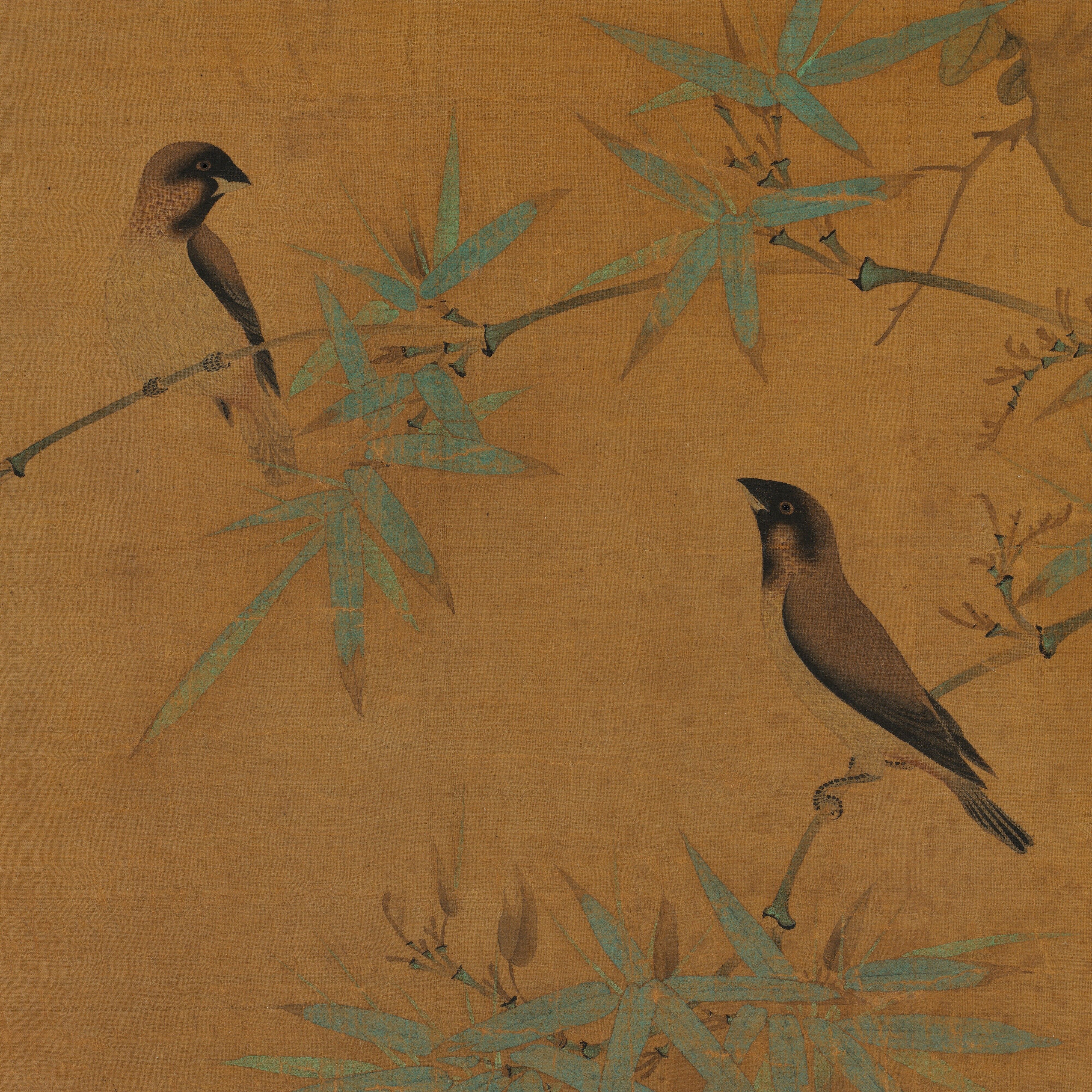 Emperor Huizong - Finches and bamboo - China - Northern Song