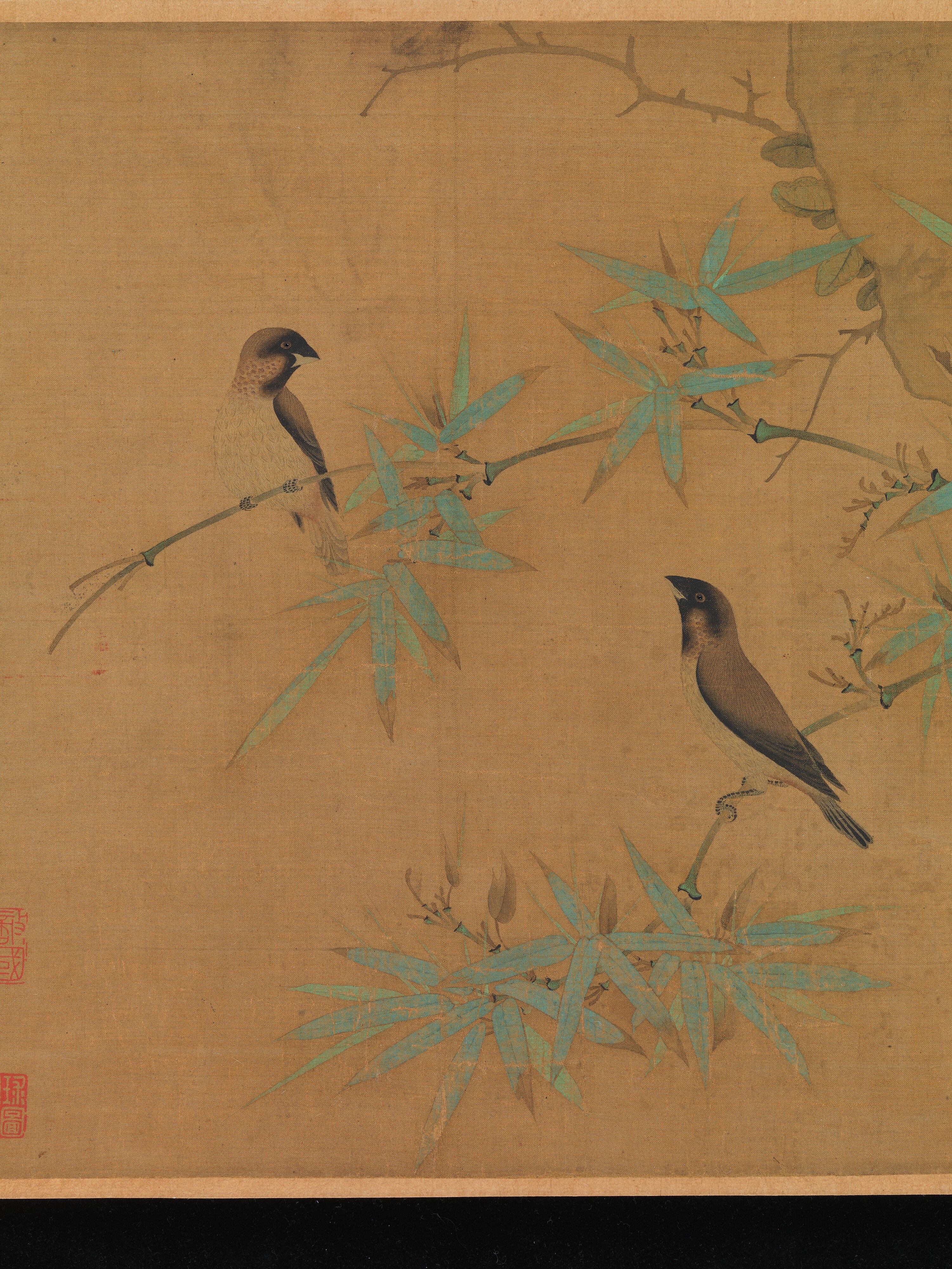 Emperor Huizong - Finches and bamboo - China - Northern Song