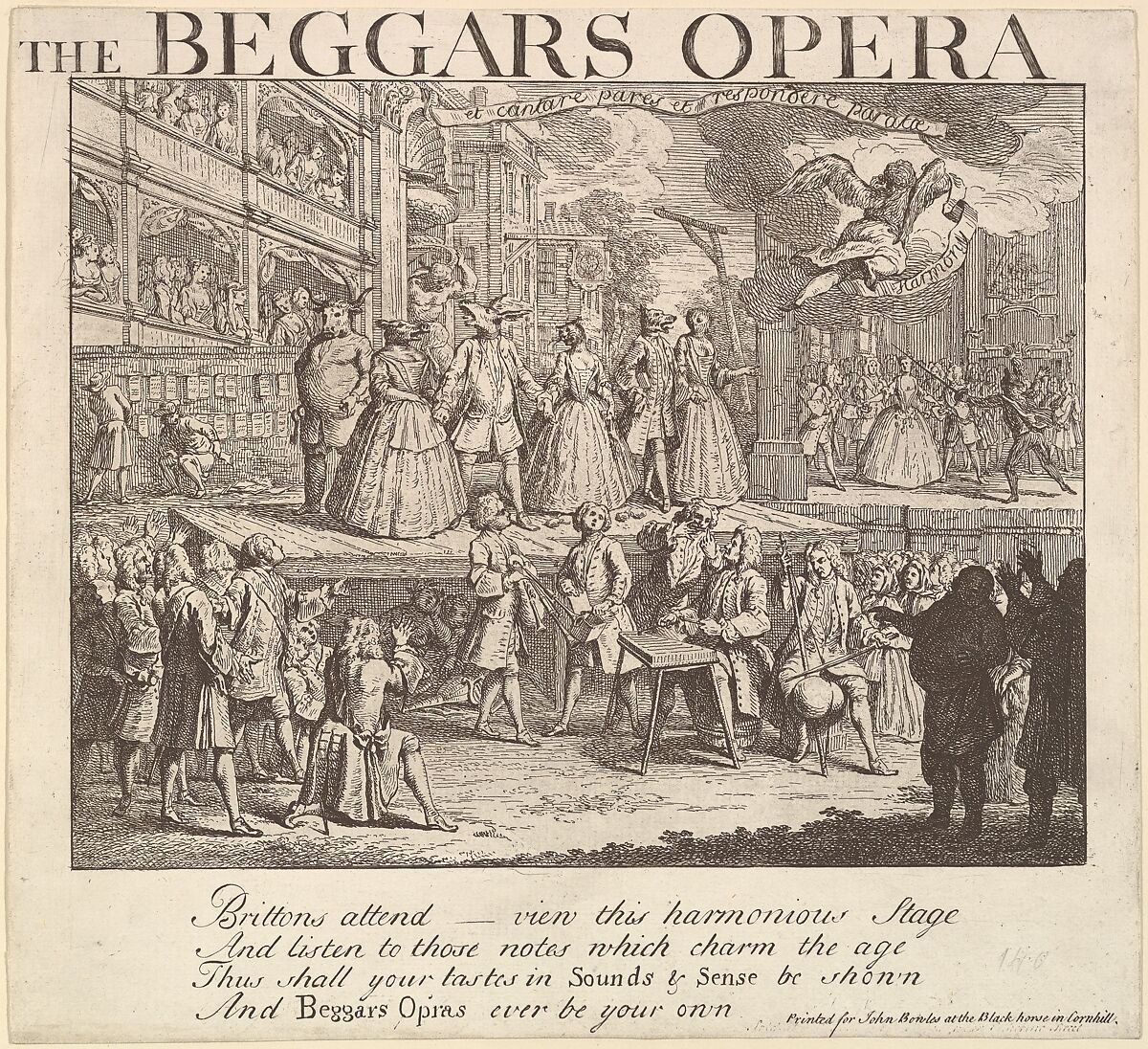 The Beggar's Opera, Design formerly attributed to William Hogarth (British, London 1697–1764 London), Etching and engraving; sixth state of six 