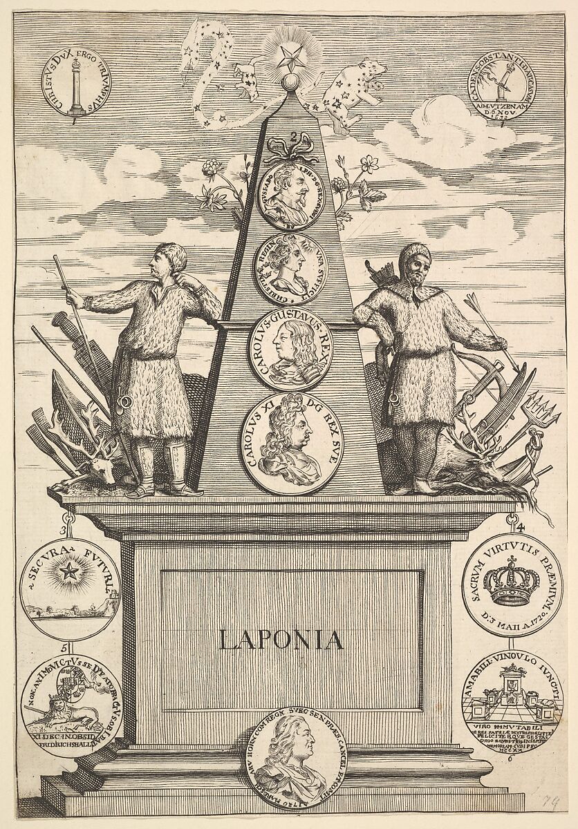 Laponia (Aubry de La Mottraye's "Travels throughout Europe, Asia and into Part of Africa...,"  London, 1724, pl. 312), Attributed to William Hogarth (British, London 1697–1764 London), Engraving; first state of two 