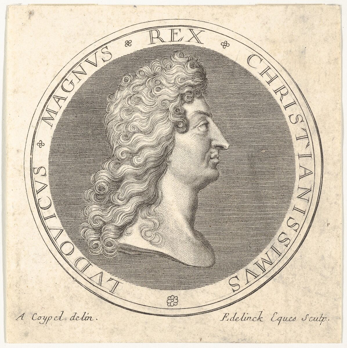 Medal, Gérard Edelinck (Dutch, Antwerp 1640–1707 Paris), Engraving 