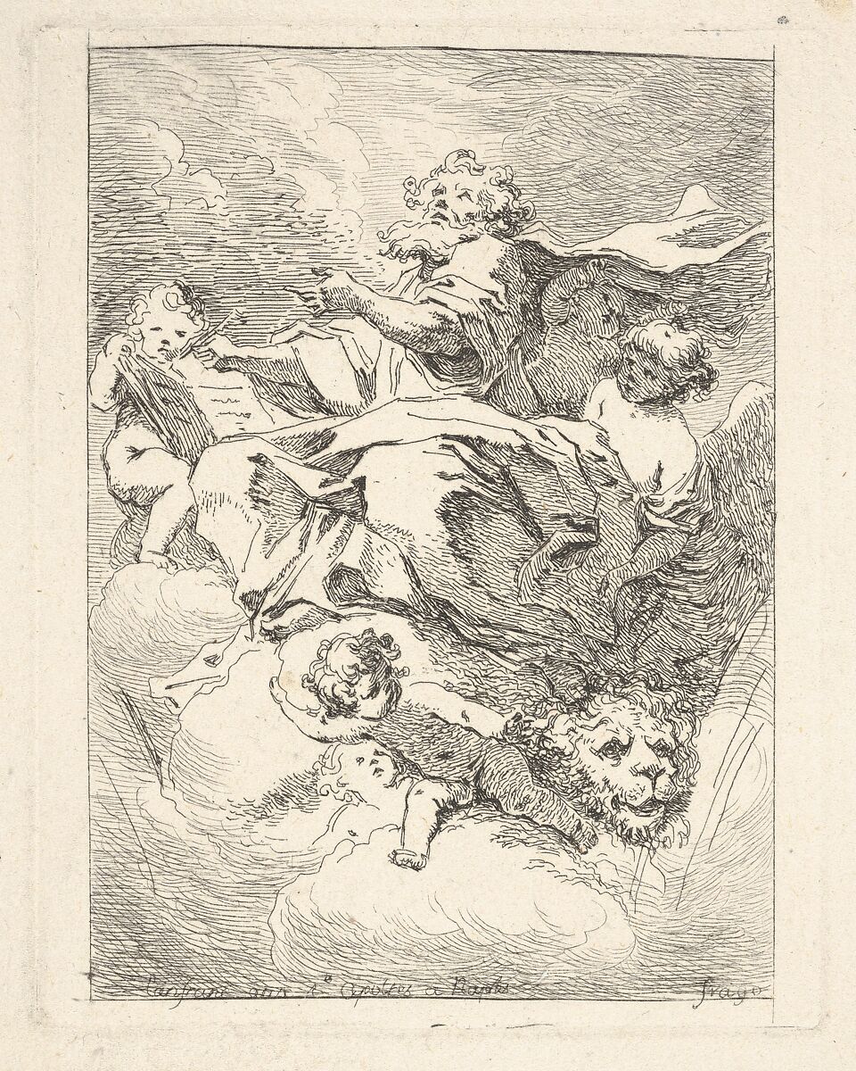 Saint Mark, Jean Honoré Fragonard (French, Grasse 1732–1806 Paris), Etching 