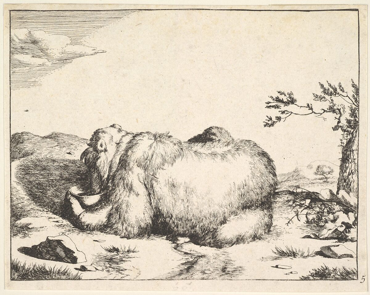 from The Set of The Bears, Marcus de Bye (Dutch, The Hague 1639–after 1688), Etching 