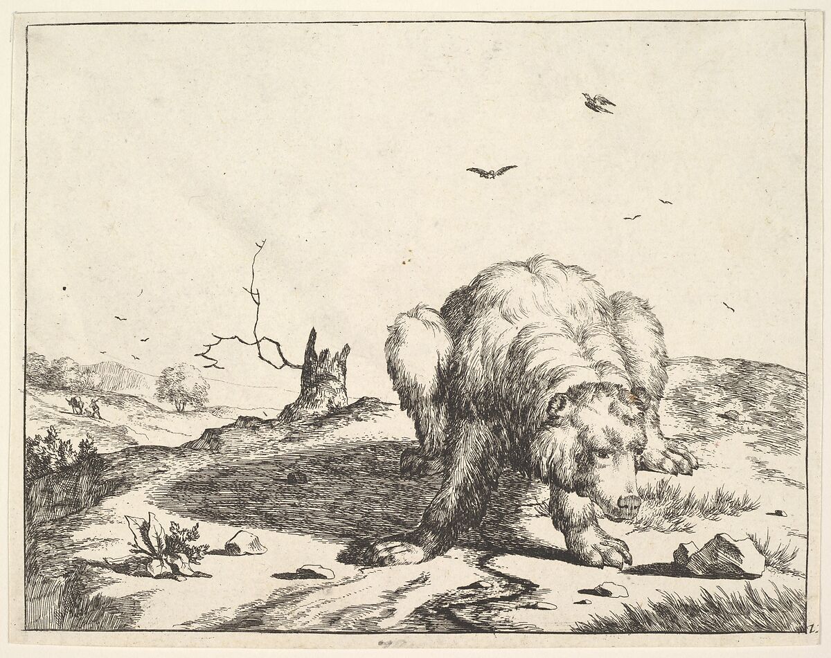 from The Set of The Bears, Marcus de Bye (Dutch, The Hague 1639–after 1688), Etching 