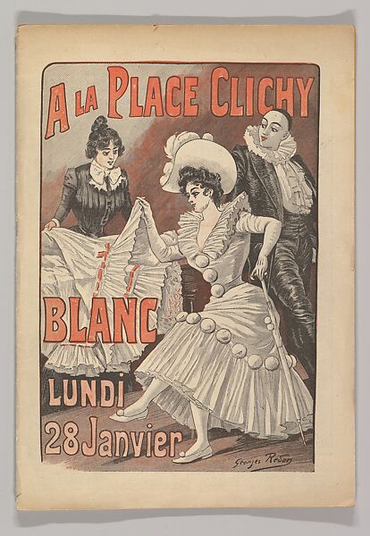 Grands Magasins de la Place Clichy, Exposition Annuelle de Blanc, Georges Redon (French, 1869–1943), Wood engraving 