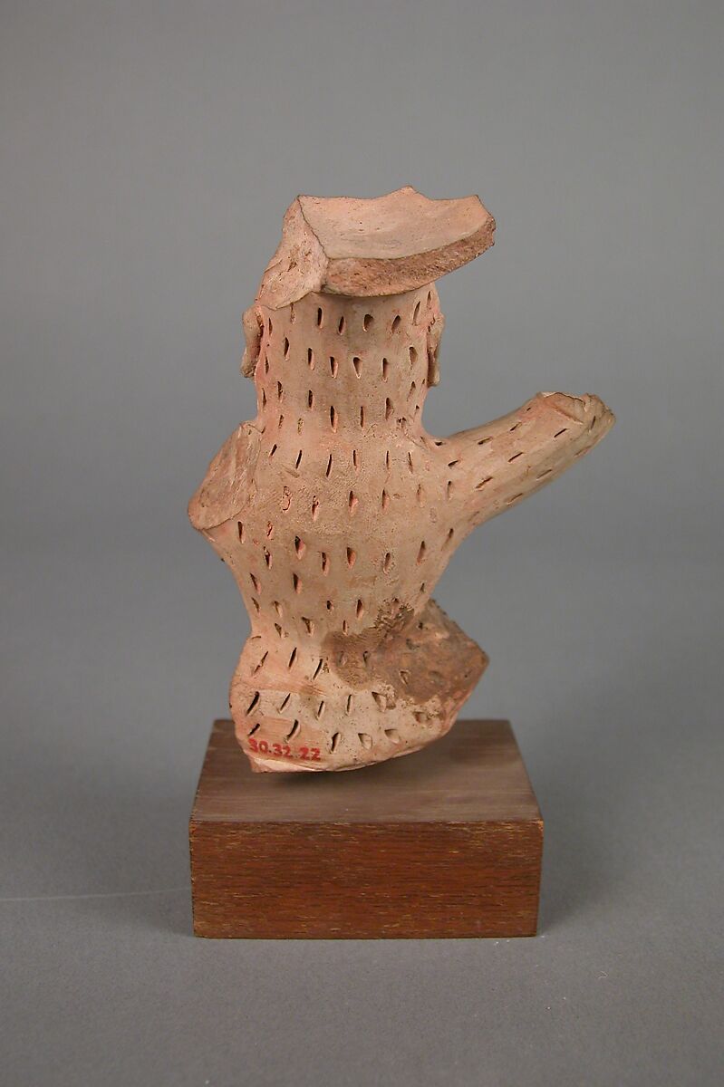 Fragment of a Monkey, Terracotta, Central Asia