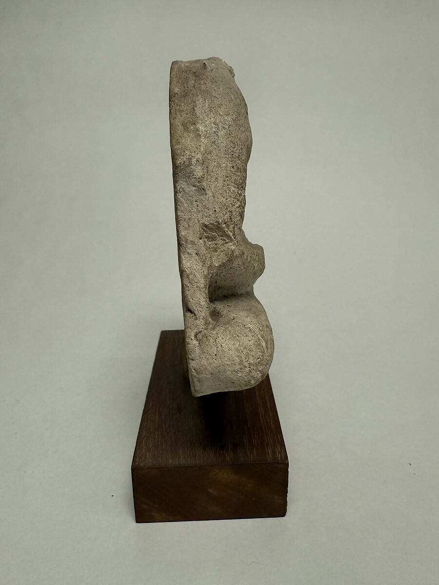 Fragment of a Relief of the Buddha, Stucco, Central Asia