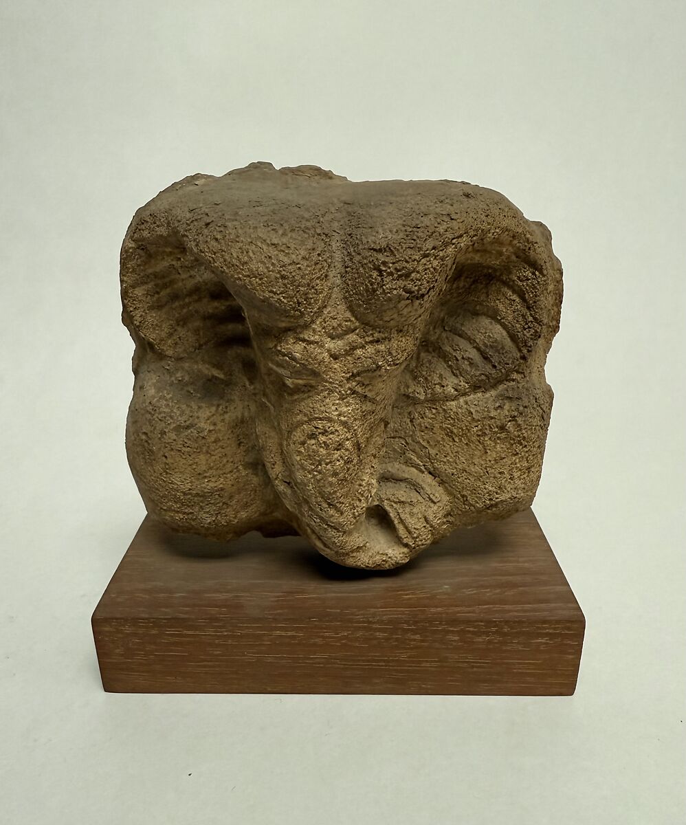 Fragment of a Relief, Stucco, Central Asia