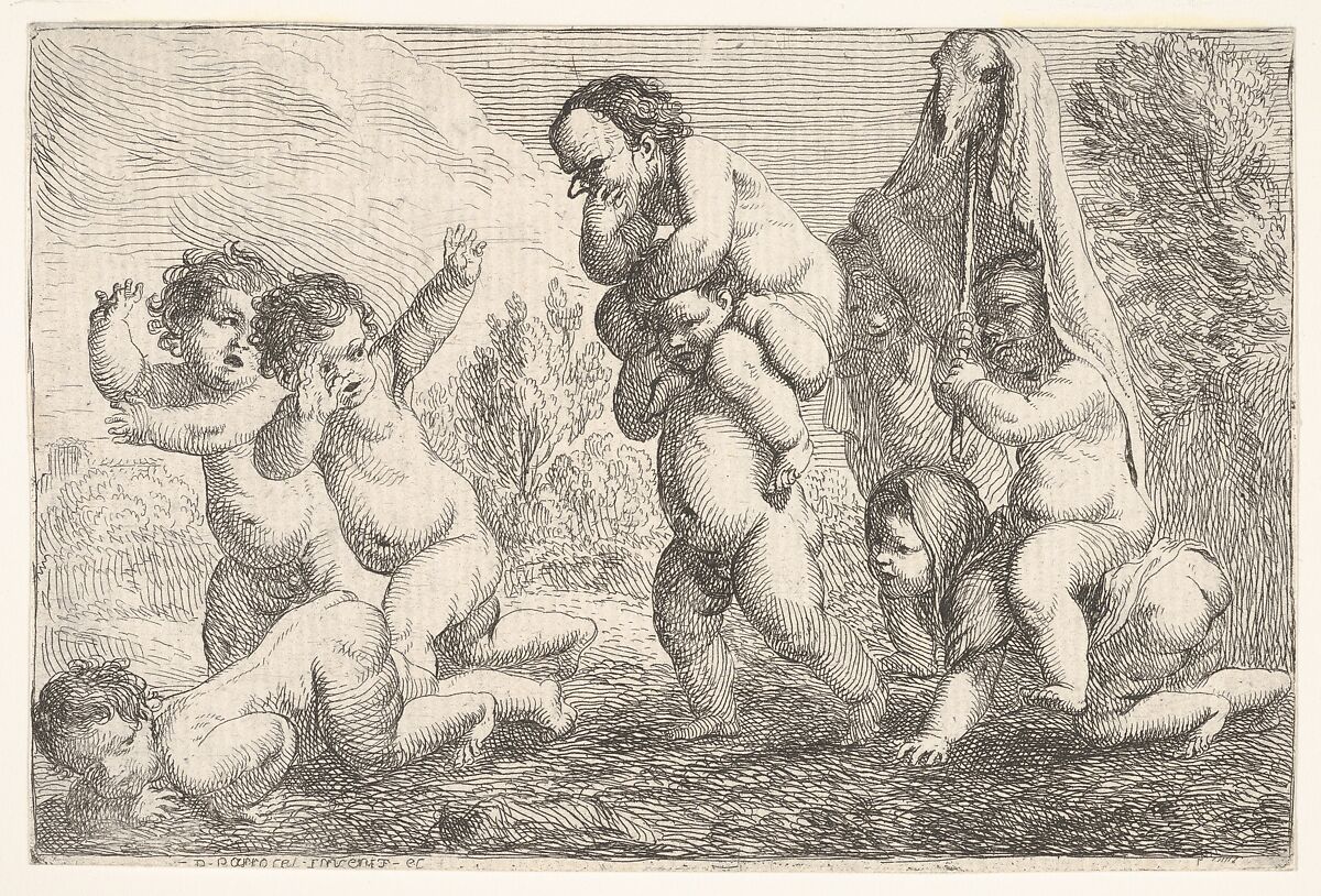Children's Game, Pierre Parrocel (French, 1664–1739), Etching 