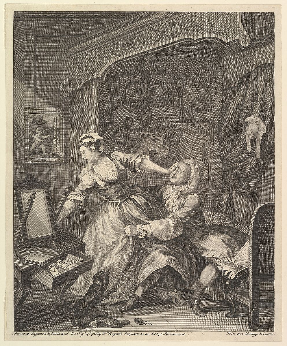 Before, William Hogarth (British, London 1697–1764 London), Etching and engraving; first state of three 