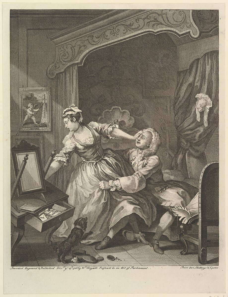 Before, William Hogarth (British, London 1697–1764 London), Etching and engraving; second state of three 