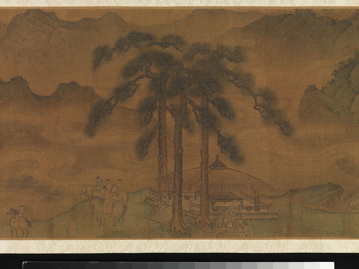 A Diplomatic Mission to the Jin, Attributed to Yang Bangji (Chinese, ca. 1110–1181), Handscroll; ink and color on silk, China