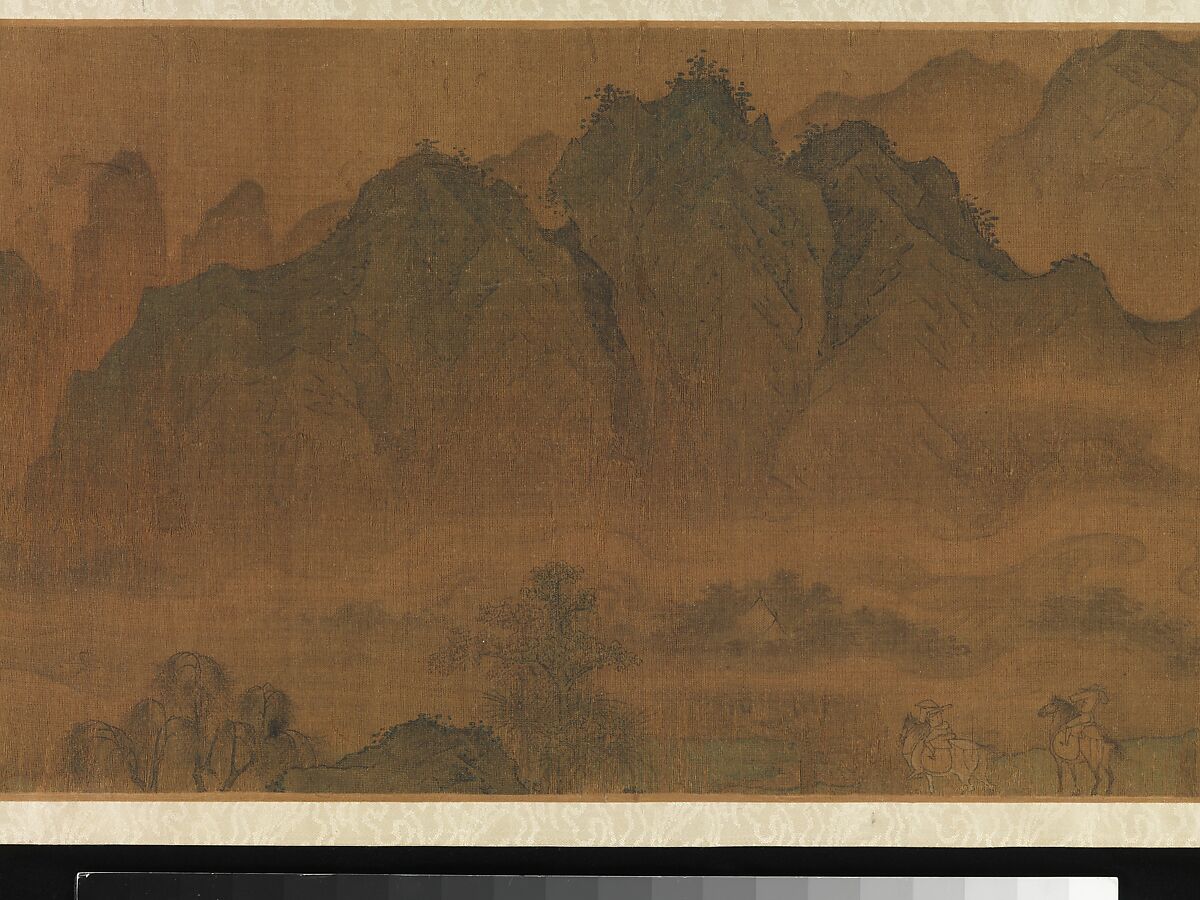 A Diplomatic Mission to the Jin, Attributed to Yang Bangji (Chinese, ca. 1110–1181), Handscroll; ink and color on silk, China